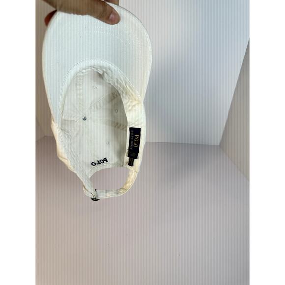 Ralph Lauren Cotton Baseball Caps Bundle of 3 White Tan Black Embroidered Logo - Picture 15 of 16